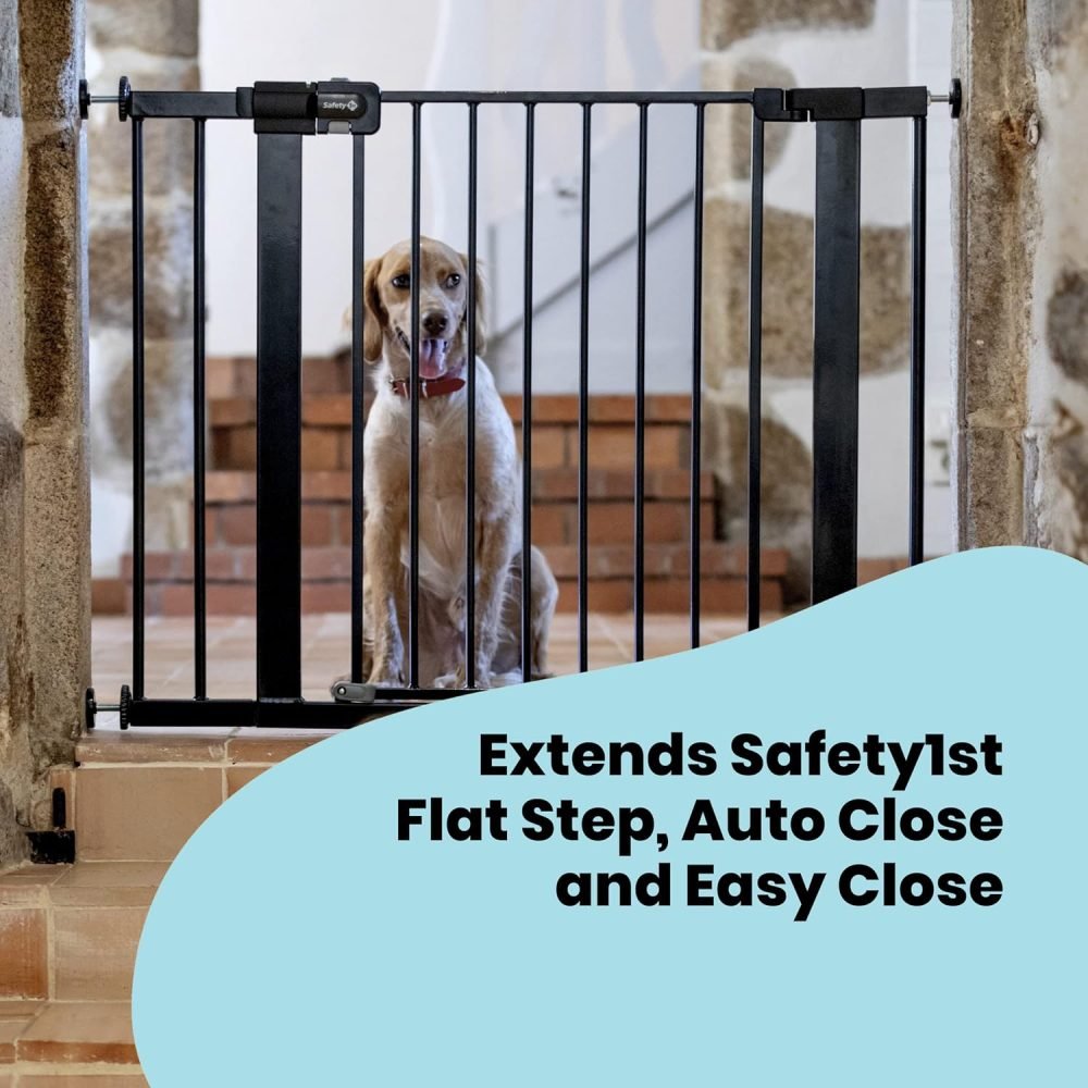 Safety 1st Easy Close Metal Gate, Pressure Fit Safety Gate, Baby Gate for Stairs and Doors - Image 11