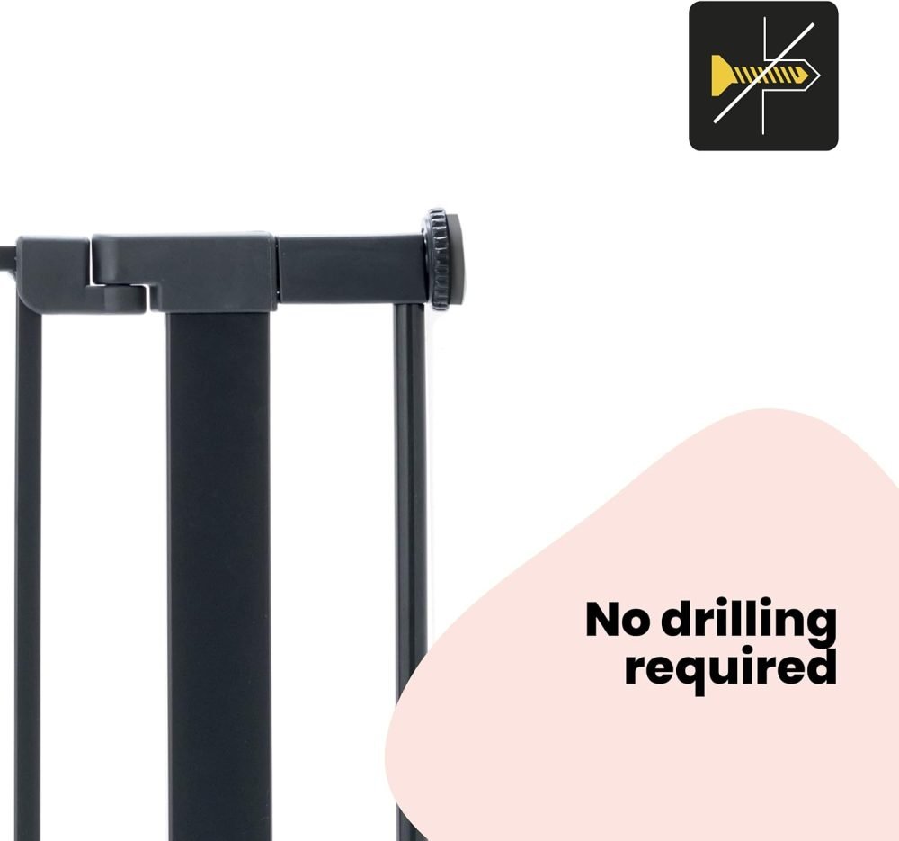 Safety 1st Easy Close Metal Gate, Pressure Fit Safety Gate, Baby Gate for Stairs and Doors - Image 18