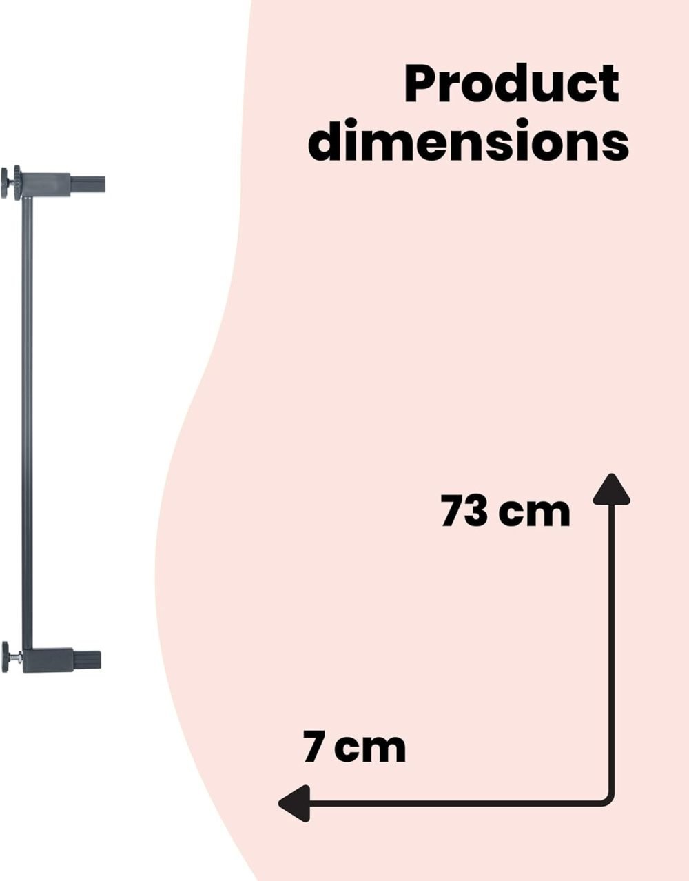 Safety 1st Easy Close Metal Gate, Pressure Fit Safety Gate, Baby Gate for Stairs and Doors - Image 20