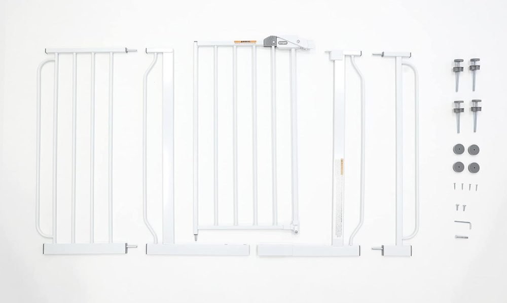Regalo Easy Step 124cm Extra Wide Baby Gate, Platinum, Includes 10cm and 30.5cm Extension Kit - Image 4
