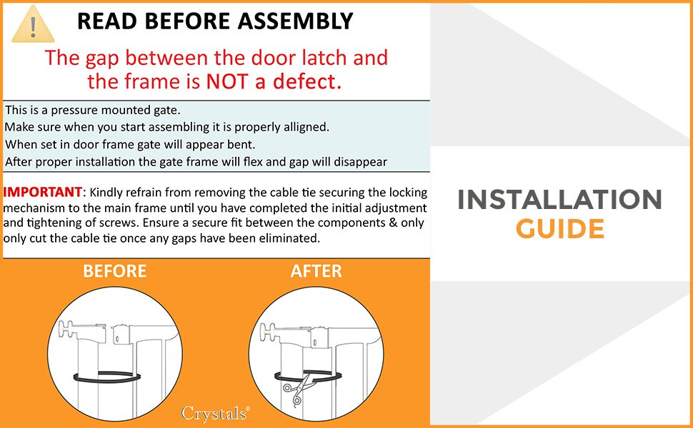 How to assemble baby safety gate