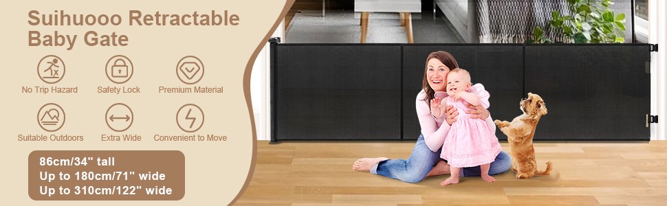 retractable baby gate