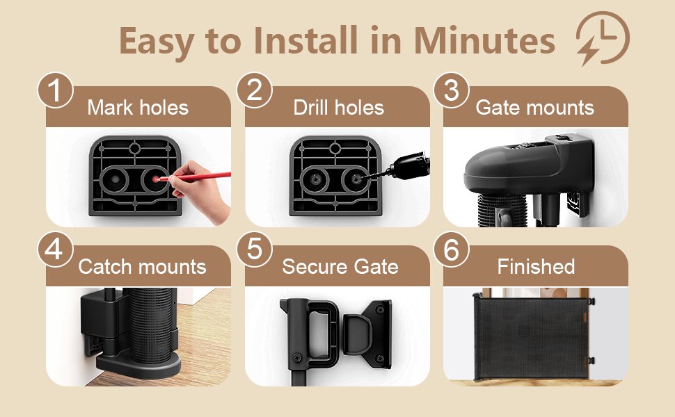 retractable baby gate