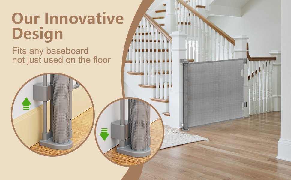 retractable baby gate