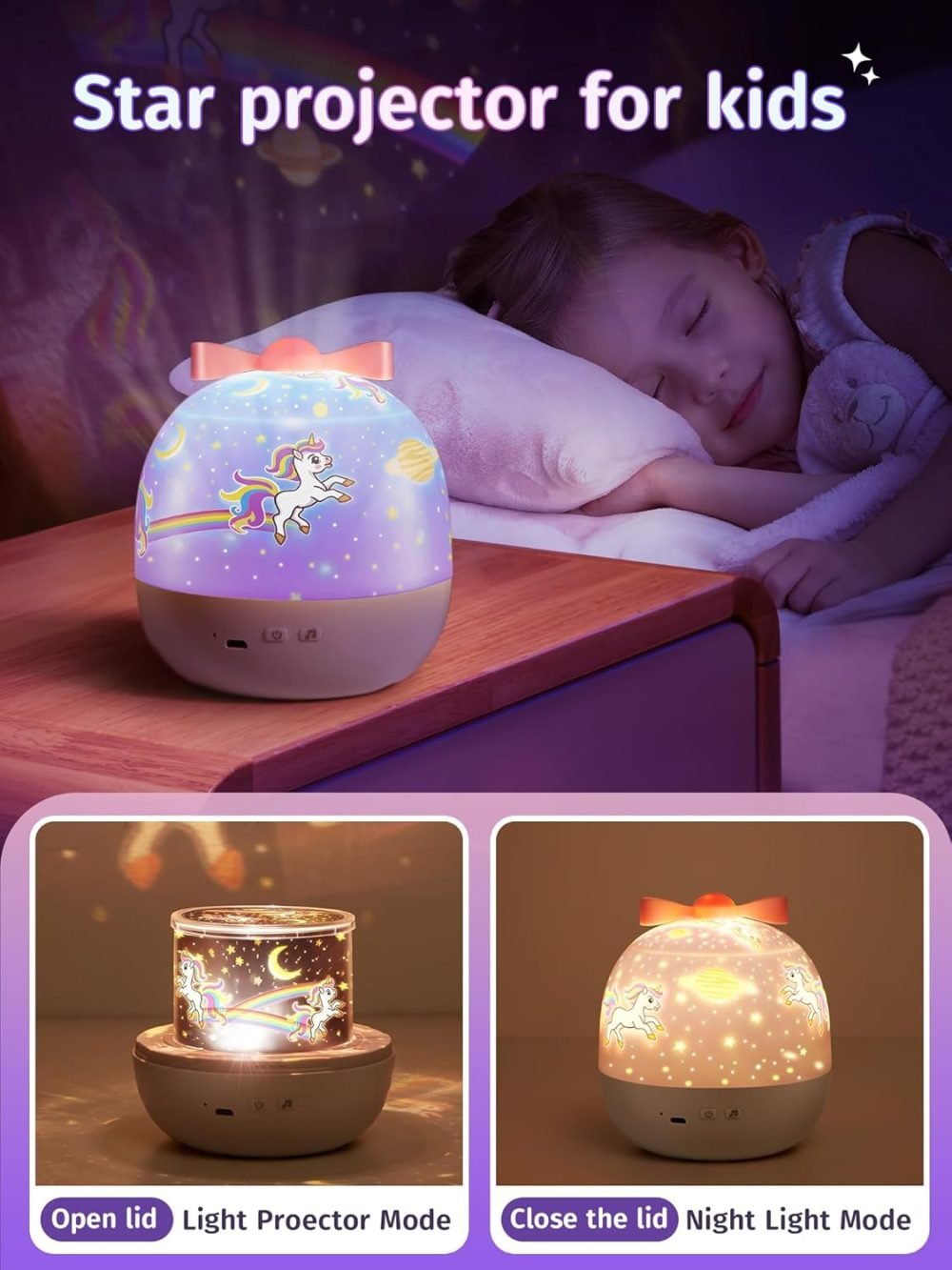 Night Light Kids Lightings Star Projector - Image 5