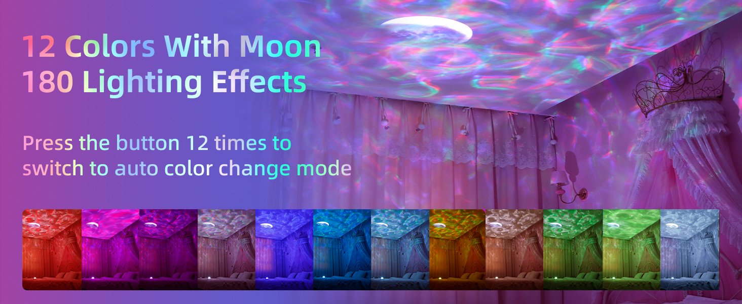 12 color projector lights