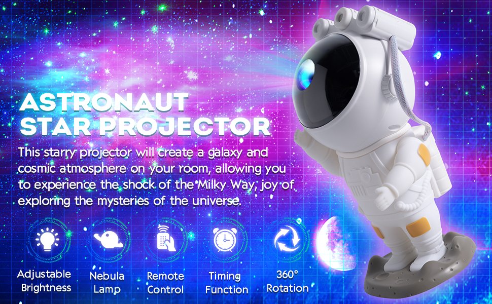 Astronaut galaxy projector