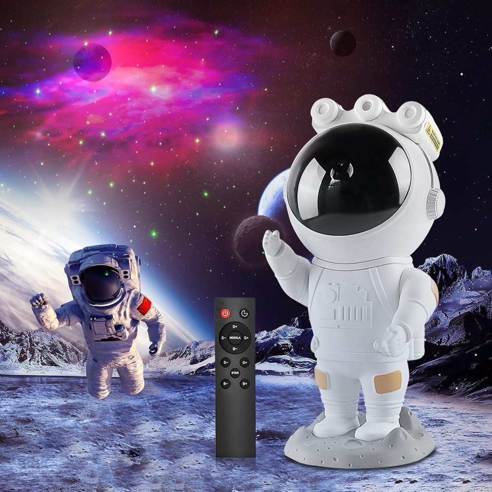Night Light SZPACMATE Astronaut Galaxy Star Projector