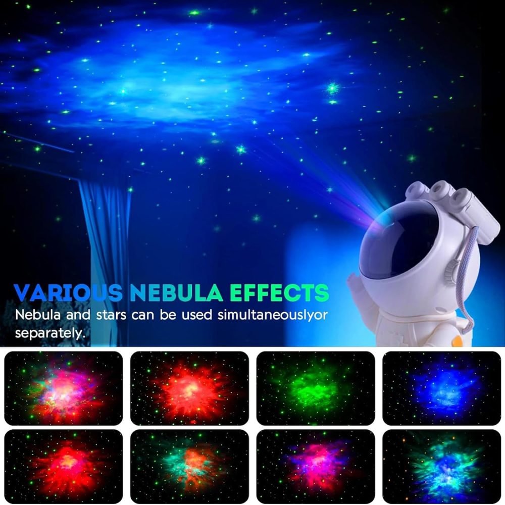 Night Light Astronaut Galaxy Star Projector - Image 2