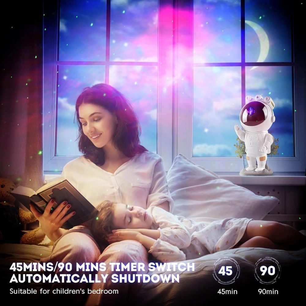 Night Light Astronaut Galaxy Star Projector - Image 5