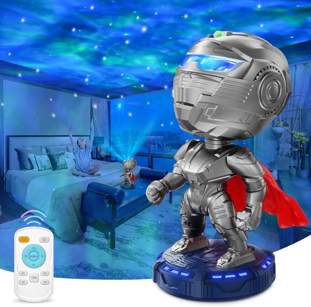 Dienmern Astronaut Light Projector - Astronaut Galaxy Projector for Bedroom, Star Projector with Moon Lamp, LED Nebula Night Light for Kids, Room Decor, Party, Gift