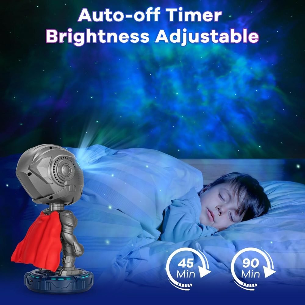 Dienmern Astronaut Light Projector - Astronaut Galaxy Projector for Bedroom, Star Projector with Moon Lamp, LED Nebula Night Light for Kids, Room Decor, Party, Gift - Image 6