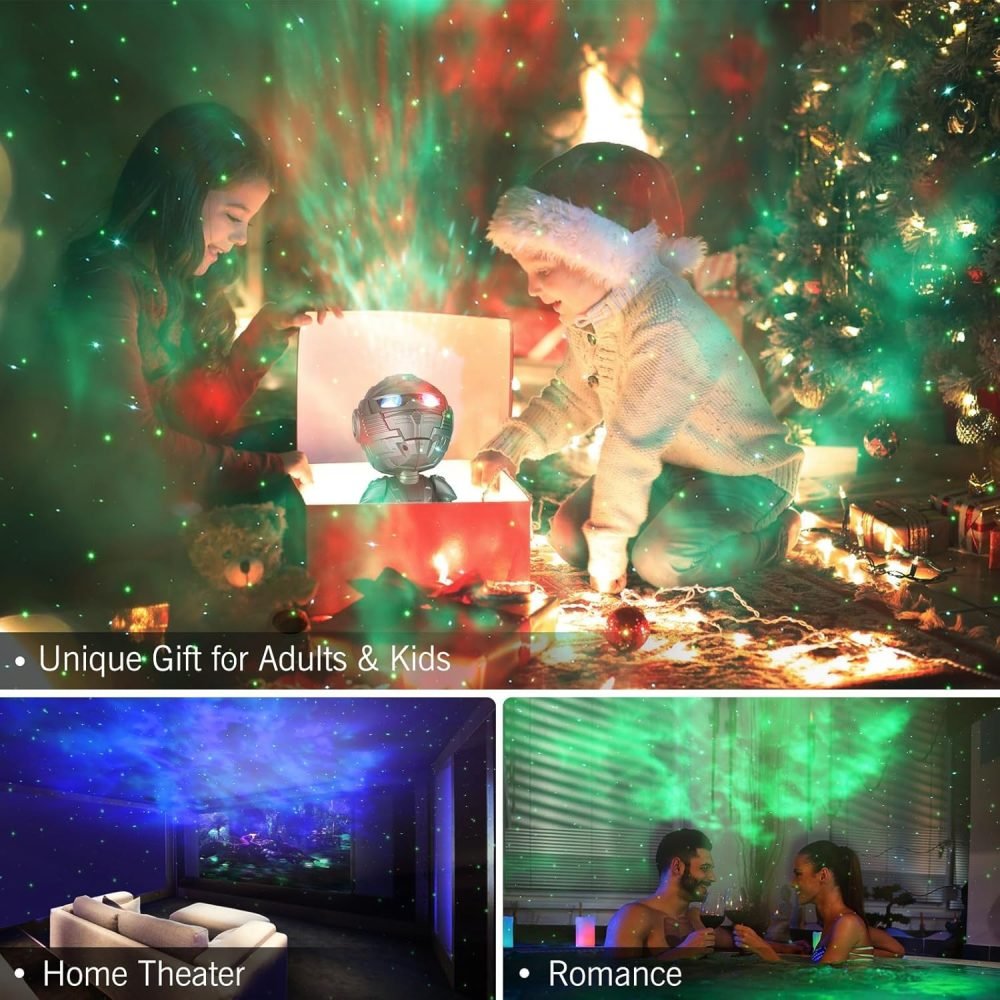 Dienmern Astronaut Light Projector - Astronaut Galaxy Projector for Bedroom, Star Projector with Moon Lamp, LED Nebula Night Light for Kids, Room Decor, Party, Gift - Image 8