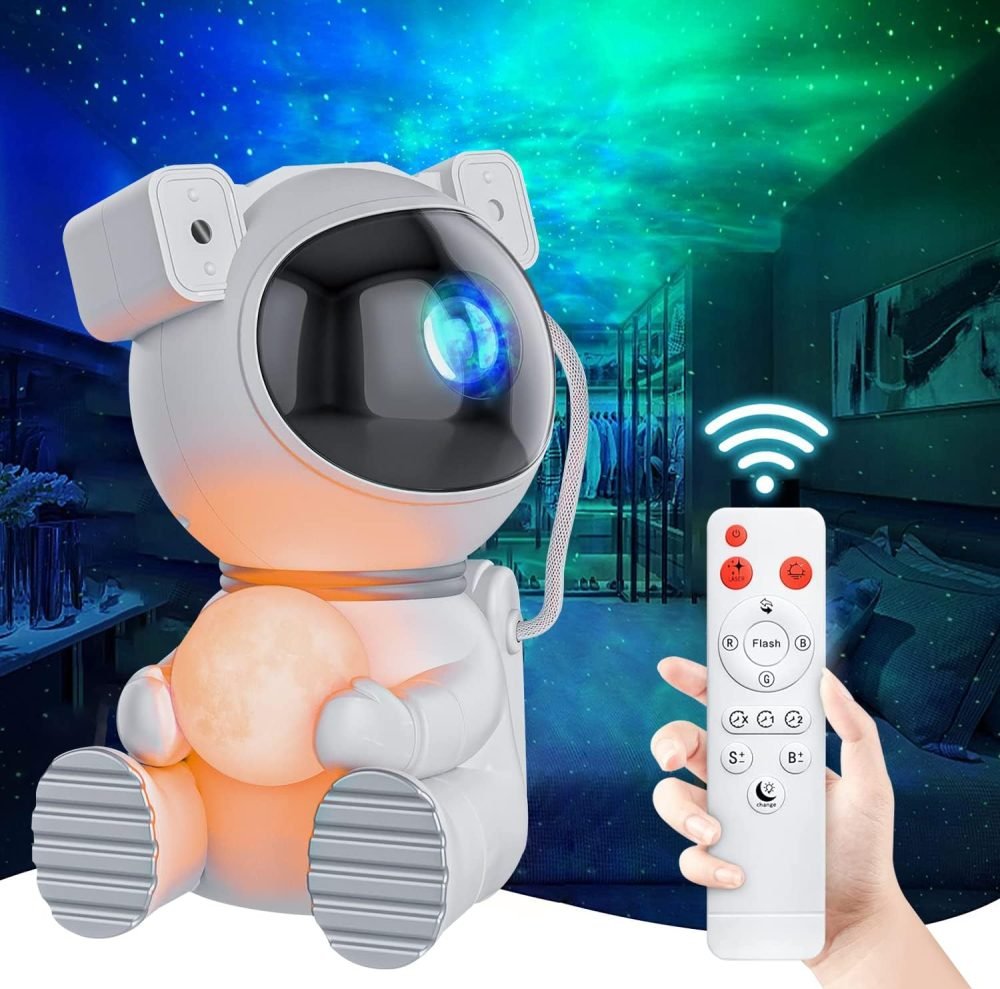 Dienmern Astronaut Light Projector - Astronaut Galaxy Projector for Bedroom, Star Projector with Moon Lamp, LED Nebula Night Light for Kids, Room Decor, Party, Gift - Image 16