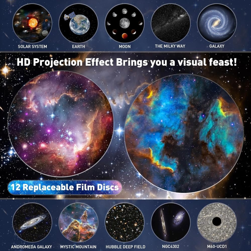 Mexllex Planetarium Star Projector, Realistic Galaxy Light Projector - Image 2