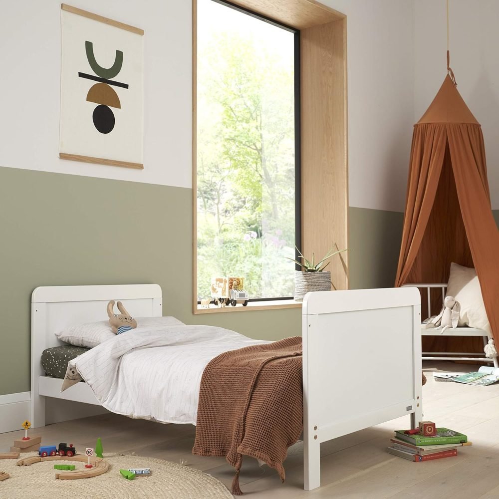 Tutti Bambini Rio 3-Piece Nursery Furniture Set - 2-in-1 Baby Cot Bed, Baby Changing Table with Drawers + Nursery Wardrobe for Baby Storage, Baby Furniture Set Nursery, Baby Storage (Dove Grey) - Image 5