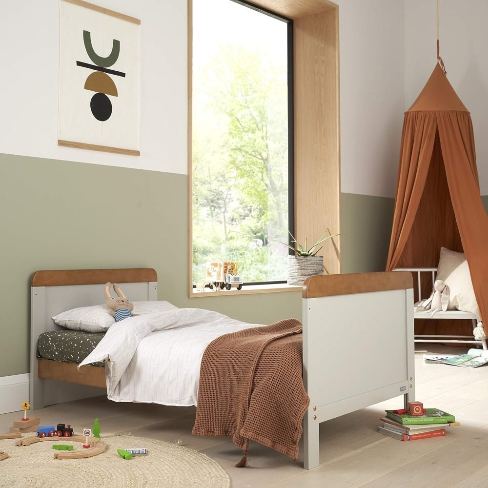 Tutti Bambini Rio 3-Piece Nursery Furniture Set - 2-in-1 Baby Cot Bed, Baby Changing Table with Drawers + Nursery Wardrobe for Baby Storage, Baby Furniture Set Nursery, Baby Storage (Dove Grey) - Image 13