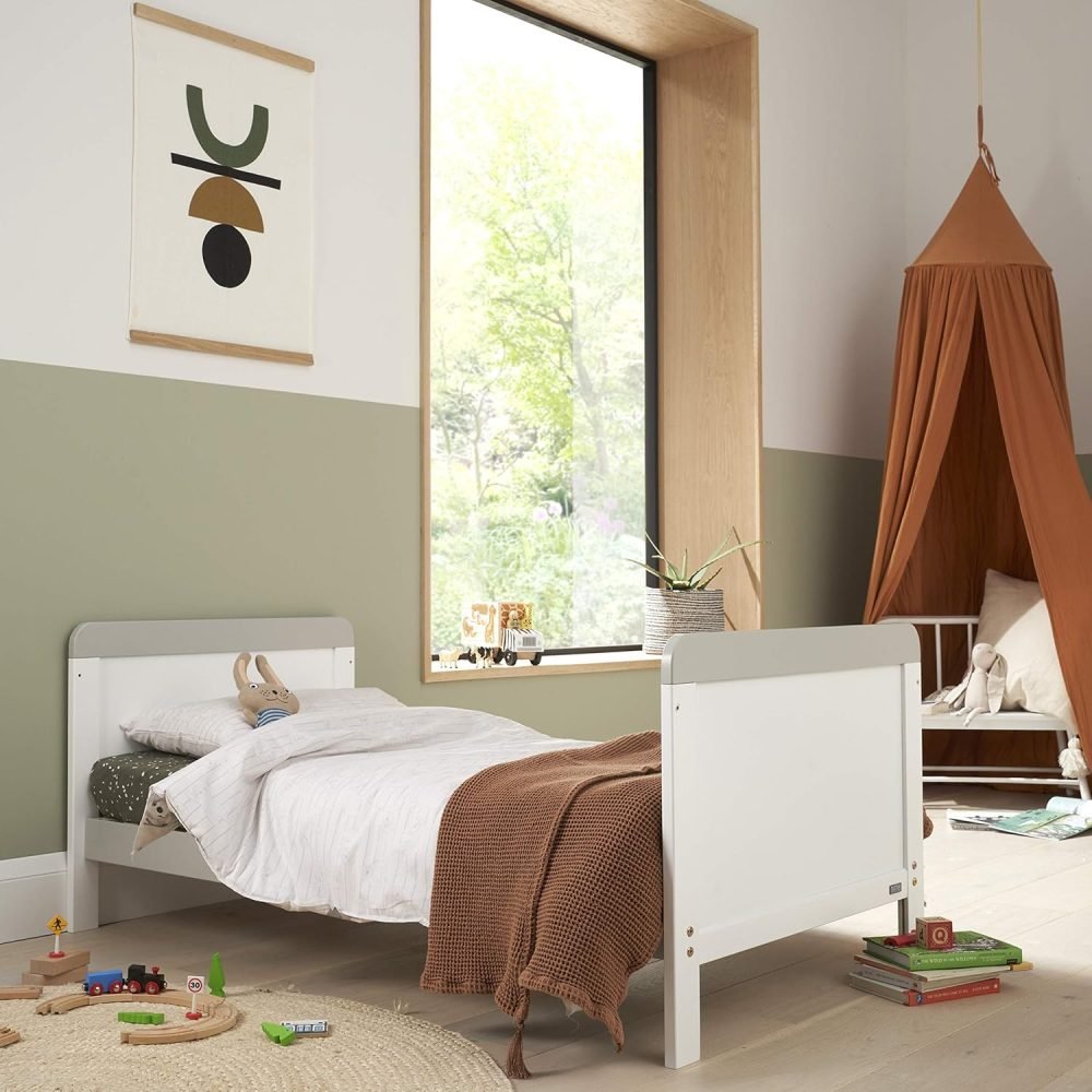 Tutti Bambini Rio 3-Piece Nursery Furniture Set - 2-in-1 Baby Cot Bed, Baby Changing Table with Drawers + Nursery Wardrobe for Baby Storage, Baby Furniture Set Nursery, Baby Storage (Dove Grey) - Image 21