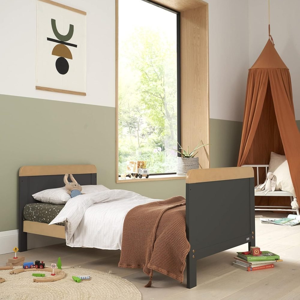 Tutti Bambini Rio 3-Piece Nursery Furniture Set - 2-in-1 Baby Cot Bed, Baby Changing Table with Drawers + Nursery Wardrobe for Baby Storage, Baby Furniture Set Nursery, Baby Storage (Dove Grey) - Image 29
