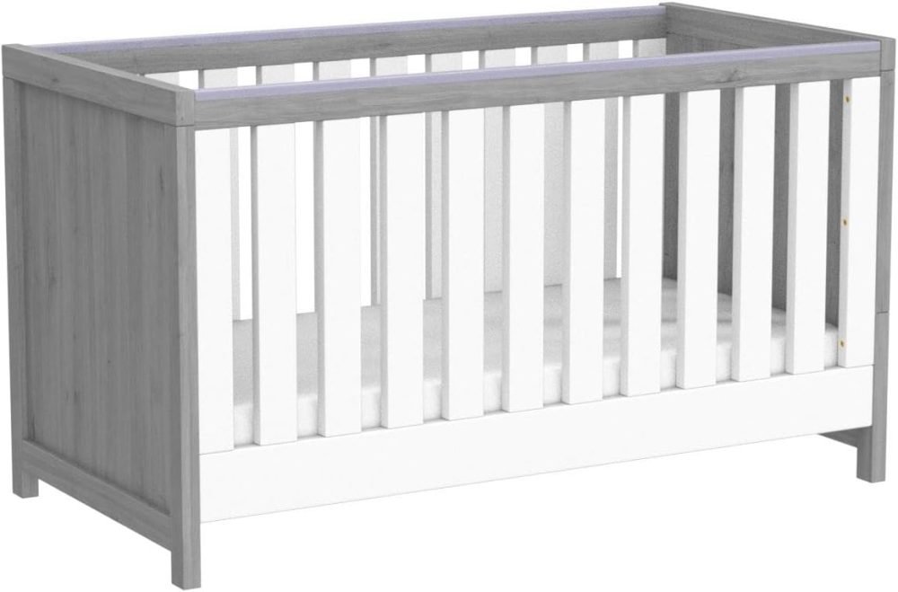 Tutti Bambini Modena Baby Cot Bed - 3-in-1 Wooden Baby Crib, Toddler Bed & Day Bed, Baby Bed with Teething Rails & Adjustable Base, From Birth to 6 Years, Oak & White (140 cm x 70 cm) - Image 21