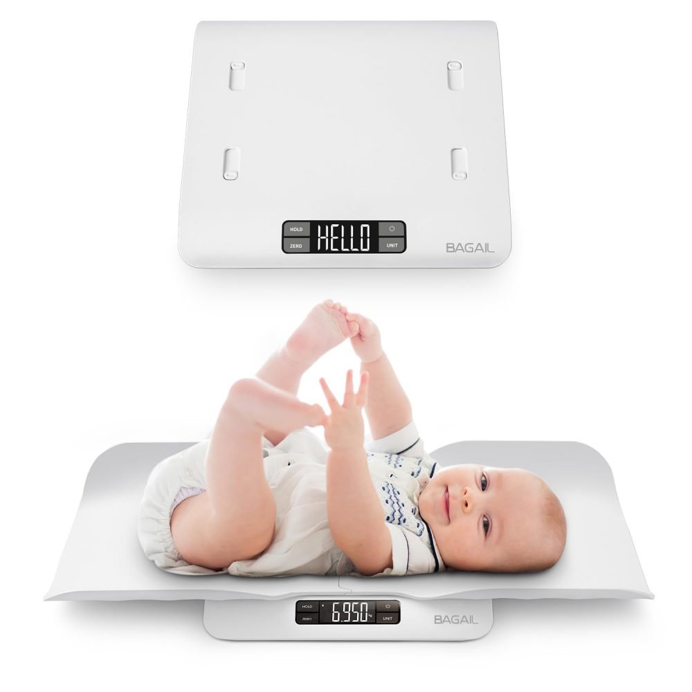 BAGAIL Baby Scale with Safe and Comfortable Tray, Large LCD Display, Tare and Hold Functions, Multipurpose Digital Weighing Scale as Infant Scale, Toddler Scale, Pet Scale or Adult Scale - Image 7