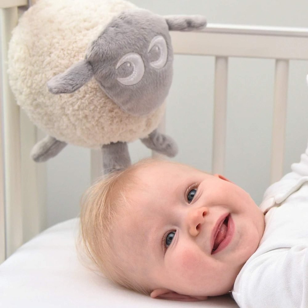 Sweet Dreamers, Ewan the Dream Sheep, Grey - Baby White/Pink Noise Machine and Sleep Aid with Night Light - Image 3