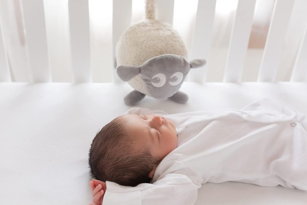 Sweet Dreamers, Ewan the Dream Sheep, Grey - Baby White/Pink Noise Machine and Sleep Aid with Night Light - Image 5