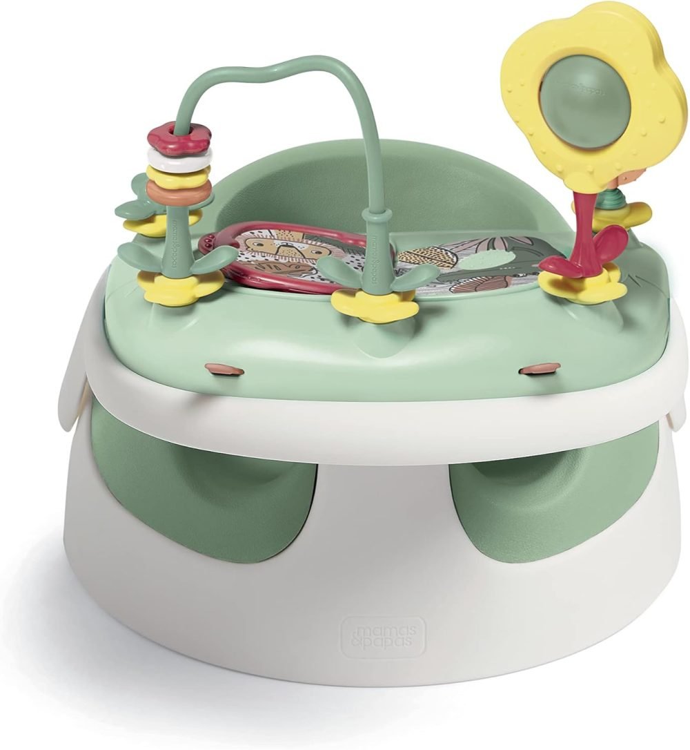 Mamas & Papas Baby Snug Seat and Activity Tray with Adjustable Features, Supportive, Stable and Easy Clean Design in Clay - Image 6