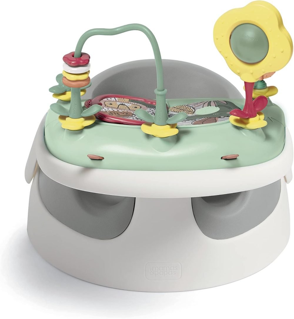 Mamas & Papas Baby Snug Seat and Activity Tray with Adjustable Features, Supportive, Stable and Easy Clean Design in Clay - Image 13