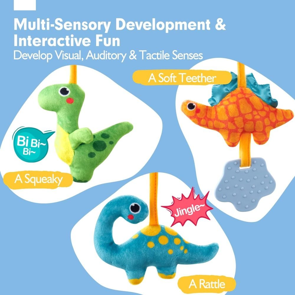 Spiral Pram Toys baby toys 0-6 months newborn Pram toys Sensory Toys for Babies Pushchair Stroller/Car Seat Activity Baby Toy for 0 3 6 9 12 Months Hanging Toys for Babies pram toy Infant Girls - Image 3
