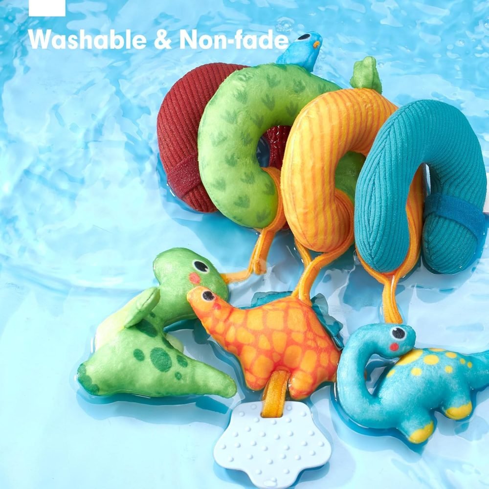 Spiral Pram Toys baby toys 0-6 months newborn Pram toys Sensory Toys for Babies Pushchair Stroller/Car Seat Activity Baby Toy for 0 3 6 9 12 Months Hanging Toys for Babies pram toy Infant Girls - Image 7