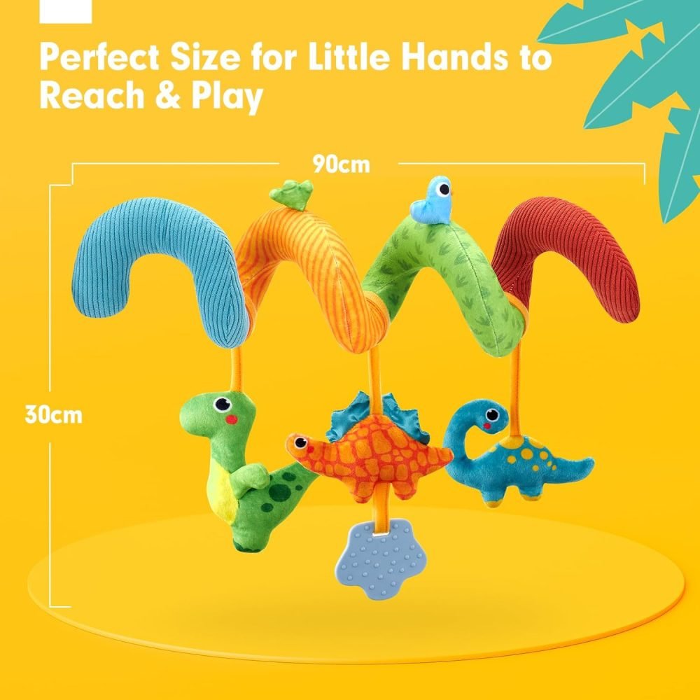 Spiral Pram Toys baby toys 0-6 months newborn Pram toys Sensory Toys for Babies Pushchair Stroller/Car Seat Activity Baby Toy for 0 3 6 9 12 Months Hanging Toys for Babies pram toy Infant Girls - Image 8