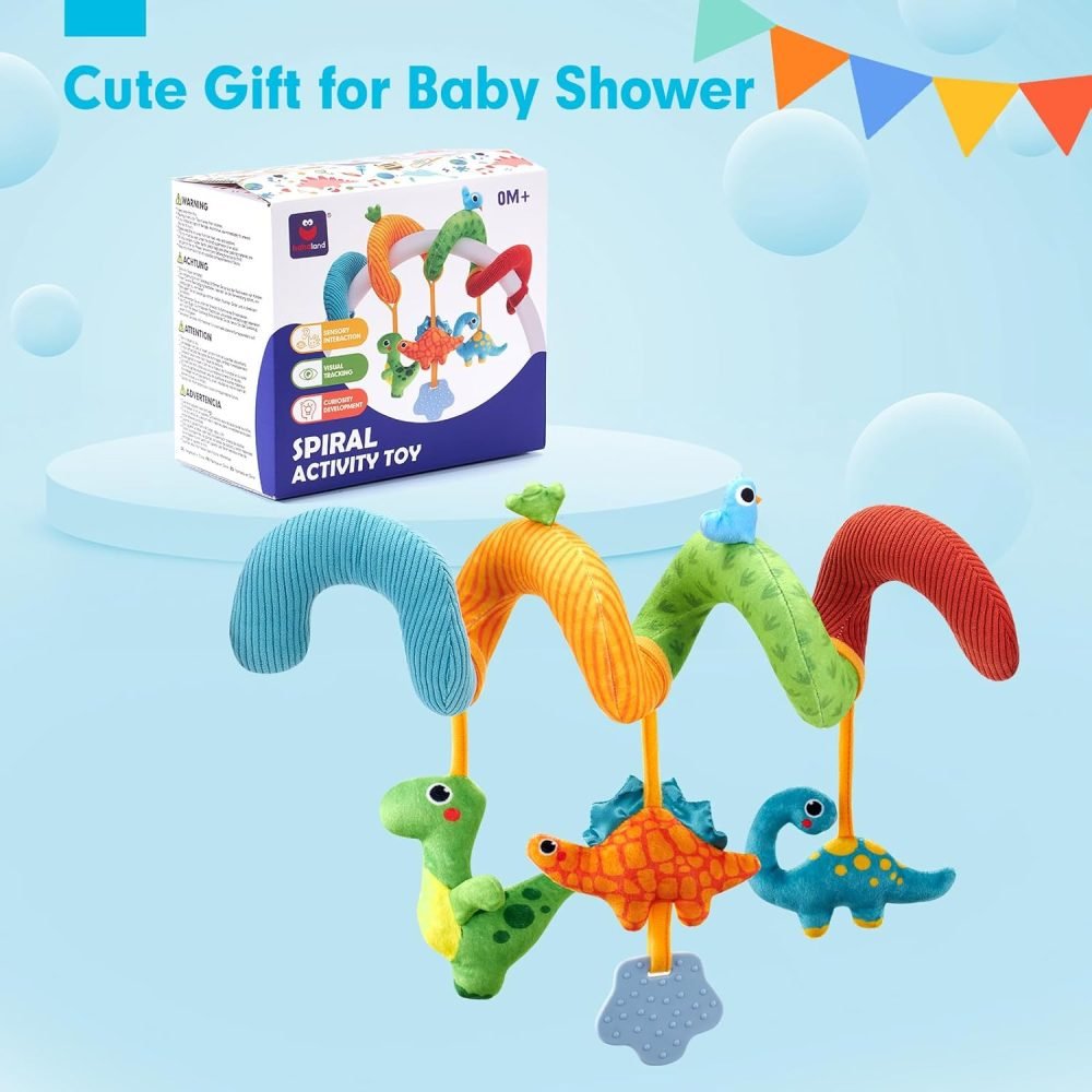 Spiral Pram Toys baby toys 0-6 months newborn Pram toys Sensory Toys for Babies Pushchair Stroller/Car Seat Activity Baby Toy for 0 3 6 9 12 Months Hanging Toys for Babies pram toy Infant Girls - Image 9