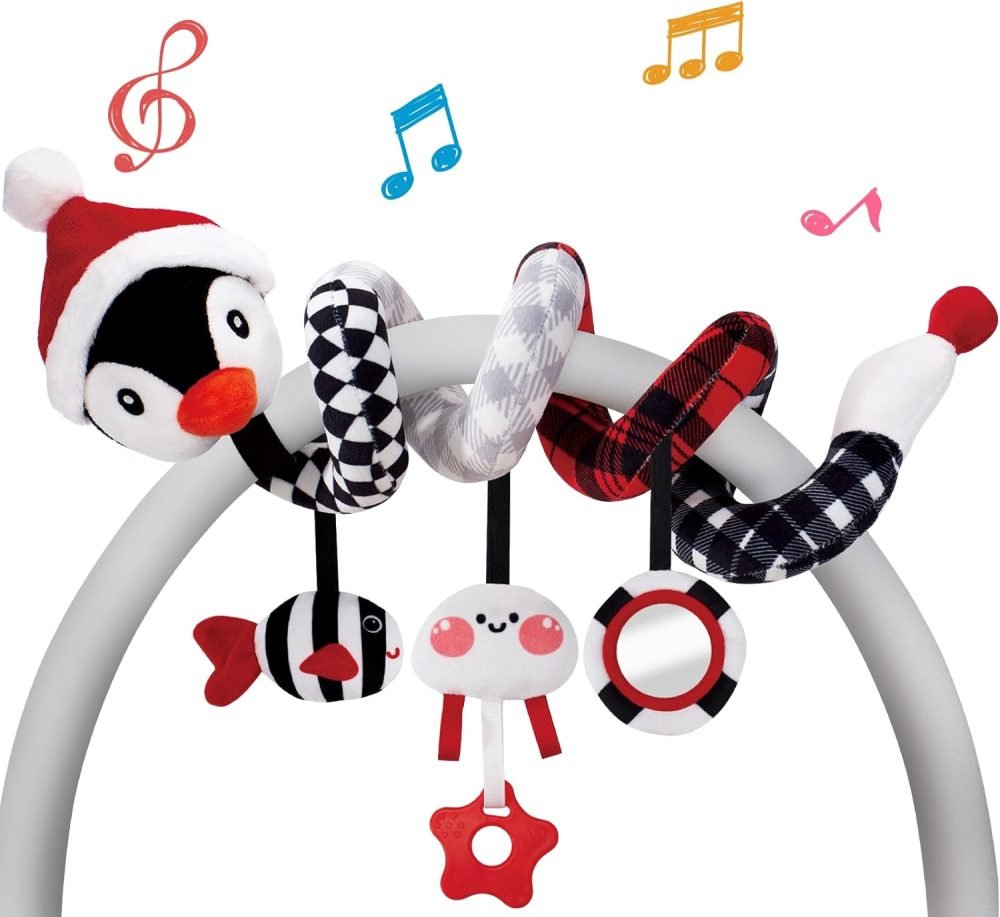 Spiral Pram Toys baby toys 0-6 months newborn Pram toys Sensory Toys for Babies Pushchair Stroller/Car Seat Activity Baby Toy for 0 3 6 9 12 Months Hanging Toys for Babies pram toy Infant Girls - Image 17