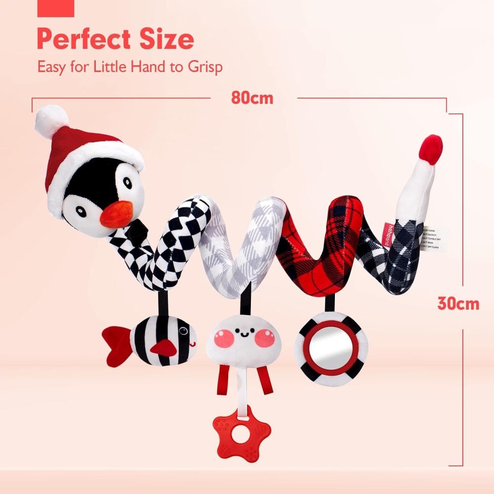 Spiral Pram Toys baby toys 0-6 months newborn Pram toys Sensory Toys for Babies Pushchair Stroller/Car Seat Activity Baby Toy for 0 3 6 9 12 Months Hanging Toys for Babies pram toy Infant Girls - Image 23
