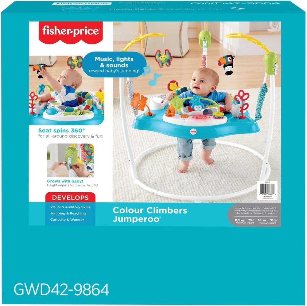Fisher-Price Color Climbers Jumperoo Baby Bouncer Chair - Image 6