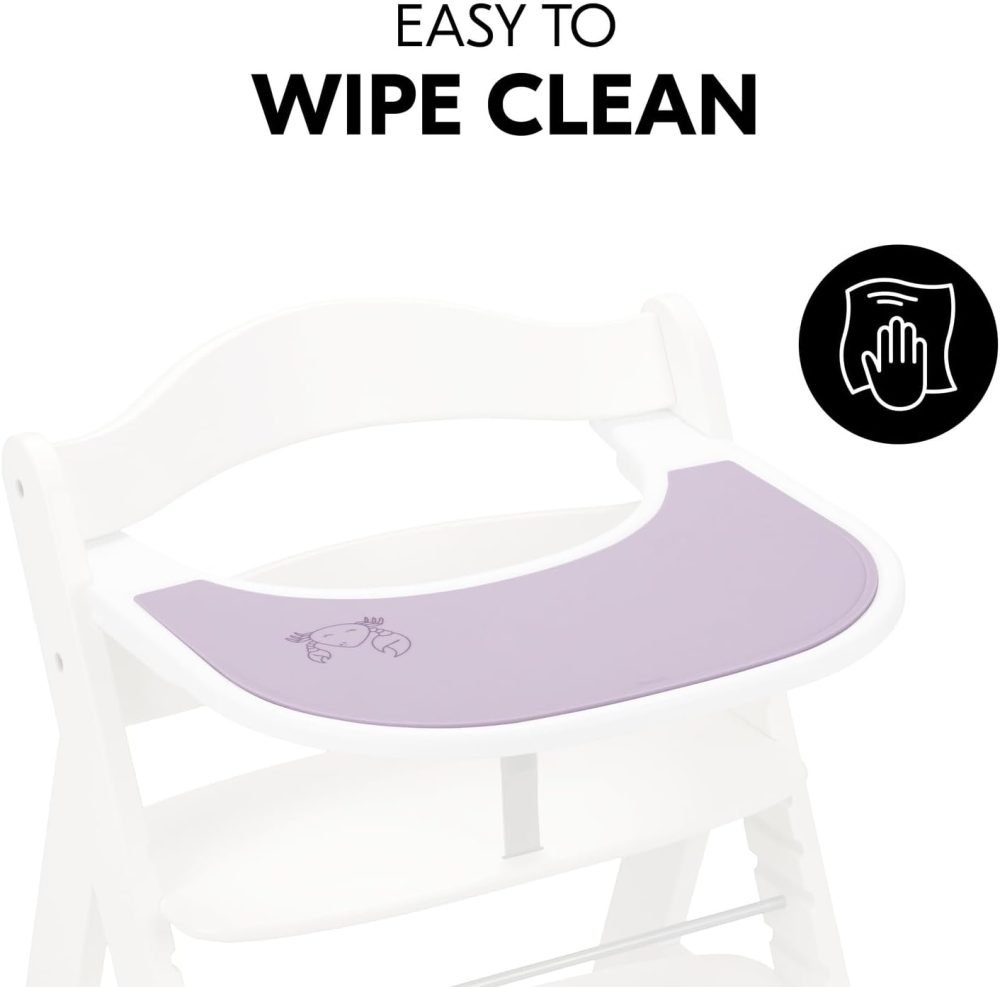 Hauck Alpha+ 3 in 1 Tray, Grey - Large Adjustable Plastic Highchair Tray with Removeable Insert & Seat Reducer, Easy to Clean - Image 12