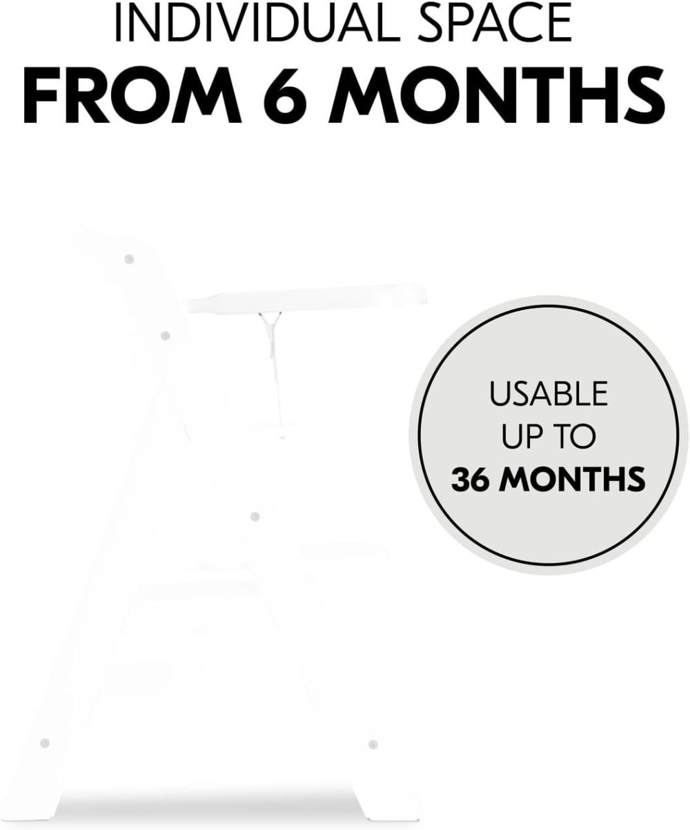 Hauck Alpha+ 3 in 1 Tray, Grey - Large Adjustable Plastic Highchair Tray with Removeable Insert & Seat Reducer, Easy to Clean - Image 28