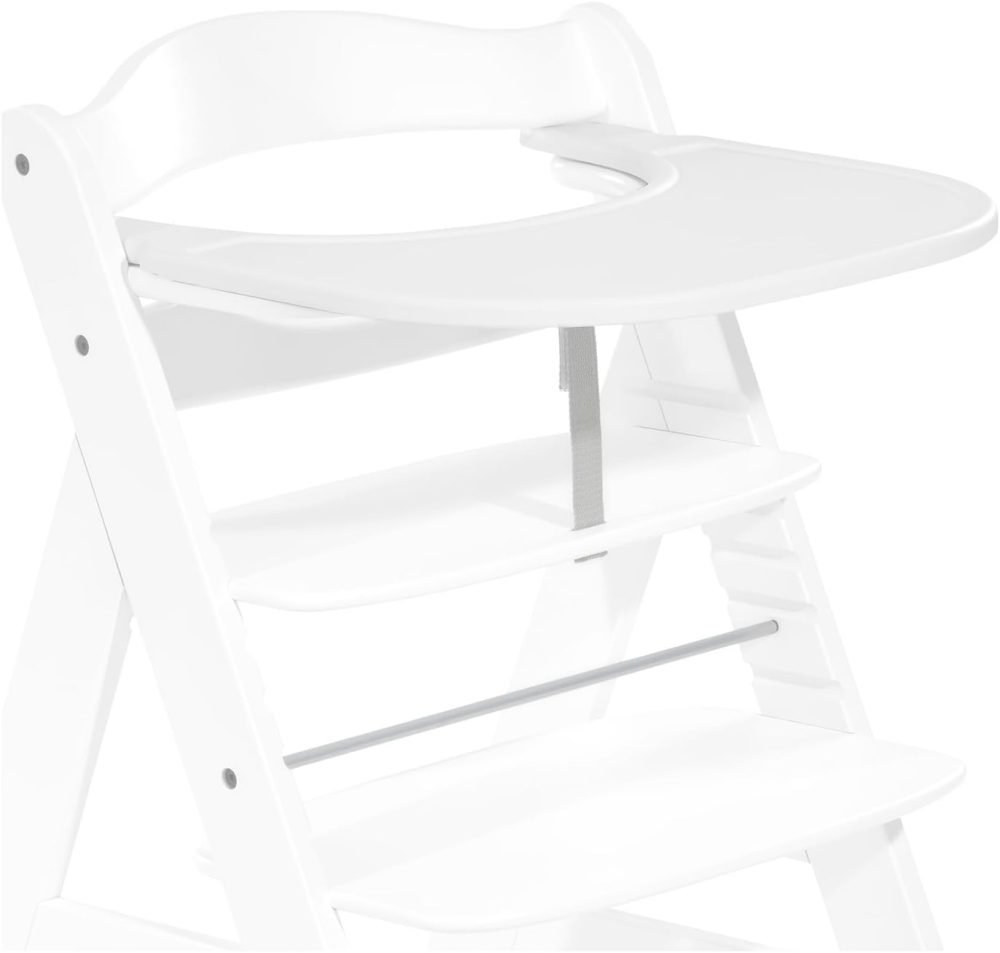 Hauck Alpha+ 3 in 1 Tray, Grey - Large Adjustable Plastic Highchair Tray with Removeable Insert & Seat Reducer, Easy to Clean - Image 58