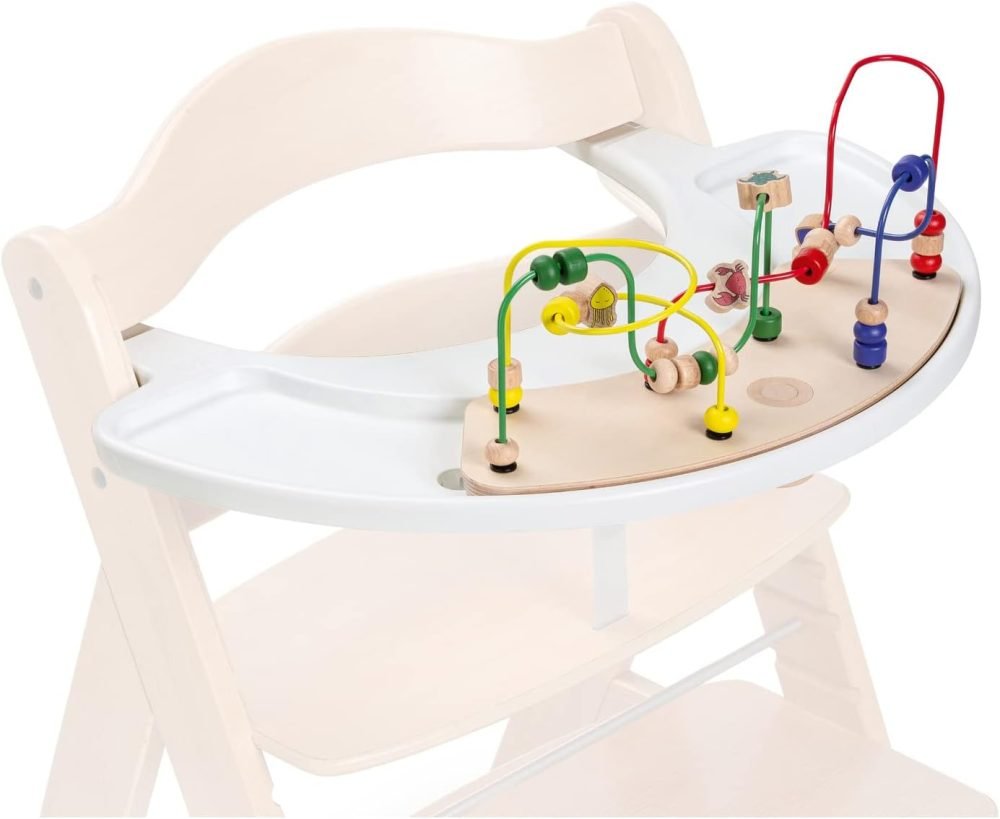 Hauck Alpha+ 3 in 1 Tray, Grey - Large Adjustable Plastic Highchair Tray with Removeable Insert & Seat Reducer, Easy to Clean - Image 71