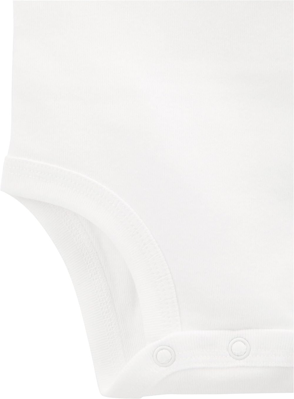 Simple Joys by Carter's Baby vest Short-Sleeve Shirt Bodysuit, White, 0-3 Months (Pack of 8) - Image 2