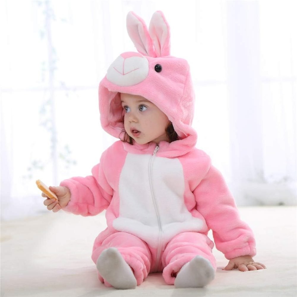 TMEOG Baby Rompers Newborn Girls Boys Animals Zipper Hooded Jumpsuit Autumn Winter Flannel Hooded Cartoon Sleepsuits Clothing Unisex - Image 11