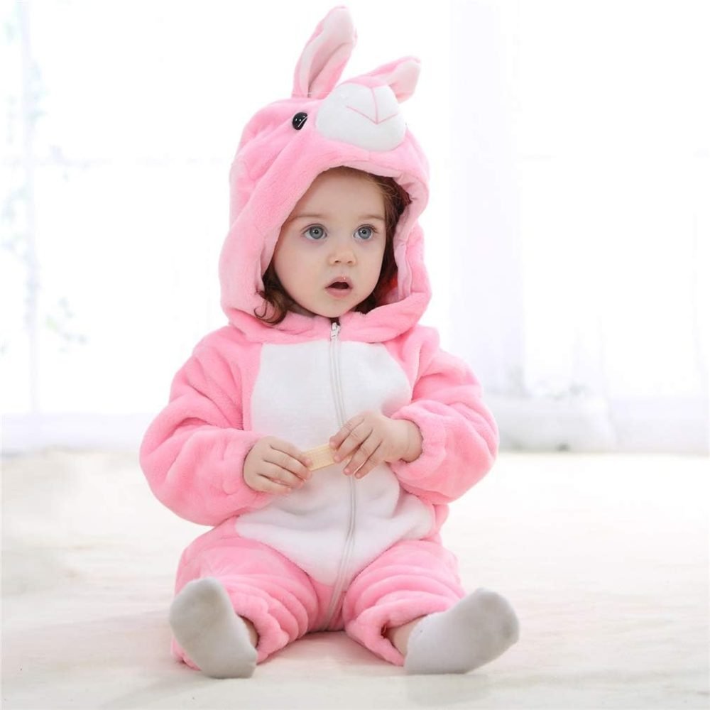 TMEOG Baby Rompers Newborn Girls Boys Animals Zipper Hooded Jumpsuit Autumn Winter Flannel Hooded Cartoon Sleepsuits Clothing Unisex - Image 17