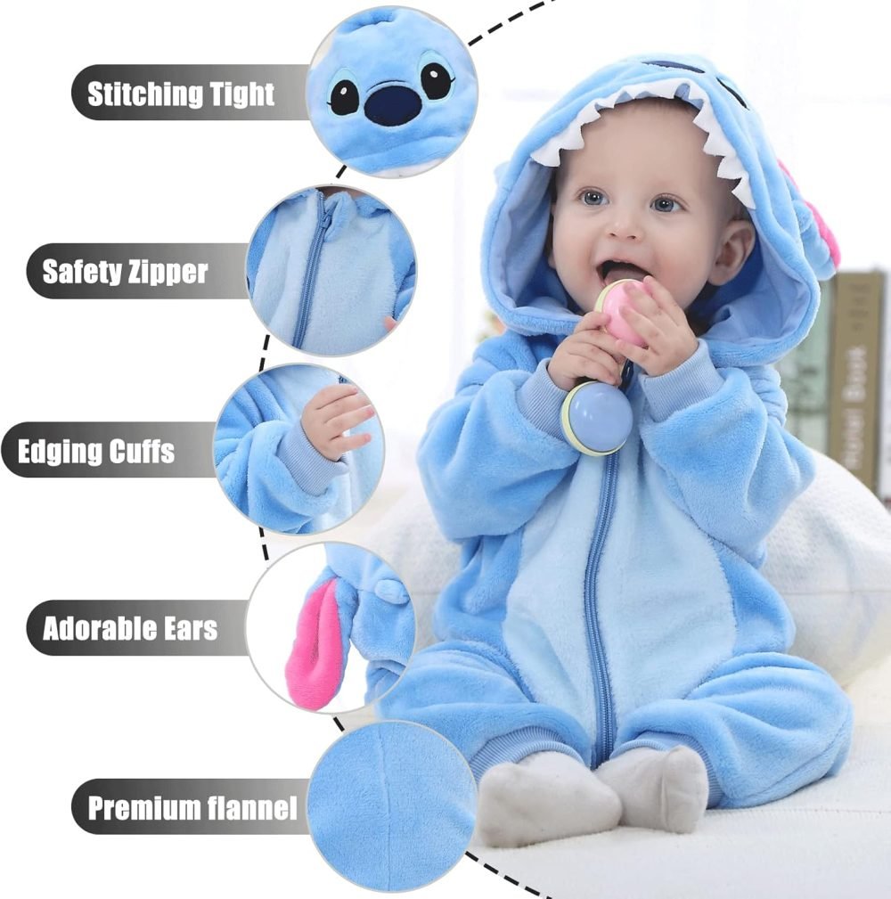 TMEOG Baby Rompers Newborn Girls Boys Animals Zipper Hooded Jumpsuit Autumn Winter Flannel Hooded Cartoon Sleepsuits Clothing Unisex - Image 27