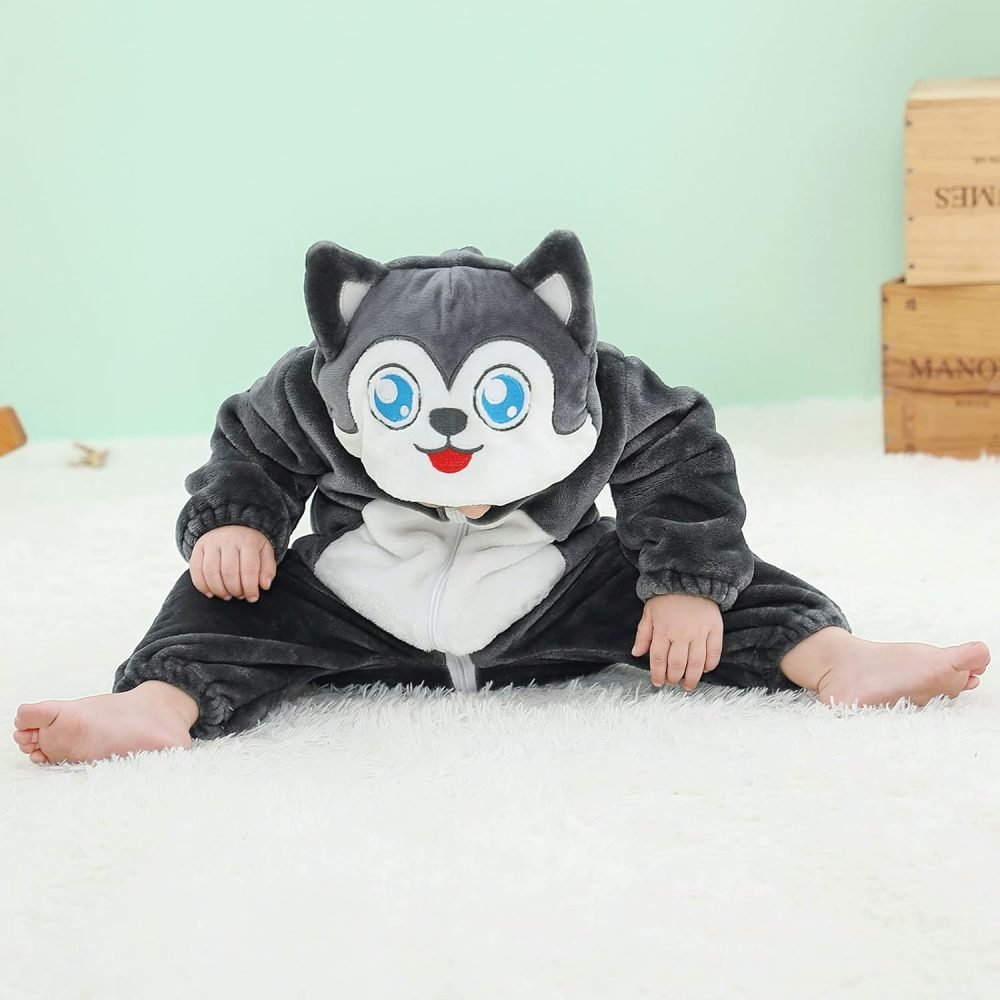 TMEOG Baby Rompers Newborn Girls Boys Animals Zipper Hooded Jumpsuit Autumn Winter Flannel Hooded Cartoon Sleepsuits Clothing Unisex - Image 38
