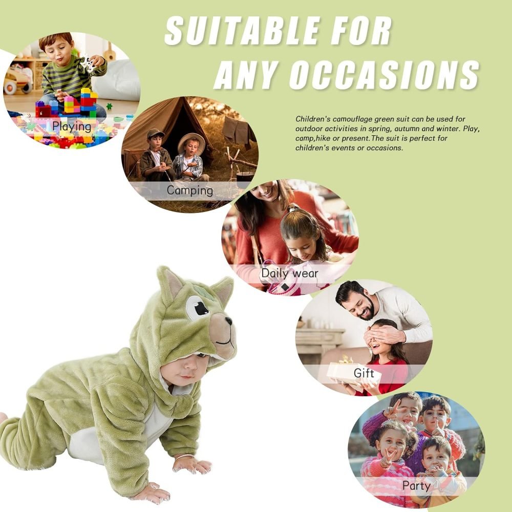 TMEOG Baby Rompers Newborn Girls Boys Animals Zipper Hooded Jumpsuit Autumn Winter Flannel Hooded Cartoon Sleepsuits Clothing Unisex - Image 44