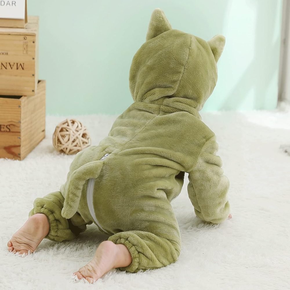 TMEOG Baby Rompers Newborn Girls Boys Animals Zipper Hooded Jumpsuit Autumn Winter Flannel Hooded Cartoon Sleepsuits Clothing Unisex - Image 48
