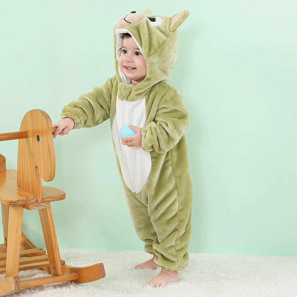 TMEOG Baby Rompers Newborn Girls Boys Animals Zipper Hooded Jumpsuit Autumn Winter Flannel Hooded Cartoon Sleepsuits Clothing Unisex - Image 49