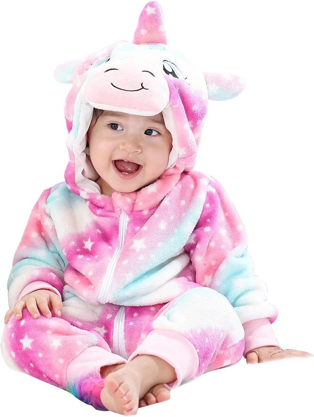TMEOG Baby Rompers Newborn Girls Boys Animals Zipper Hooded Jumpsuit Autumn Winter Flannel Hooded Cartoon Sleepsuits Clothing Unisex - Image 50