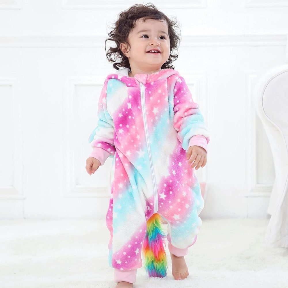 TMEOG Baby Rompers Newborn Girls Boys Animals Zipper Hooded Jumpsuit Autumn Winter Flannel Hooded Cartoon Sleepsuits Clothing Unisex - Image 57
